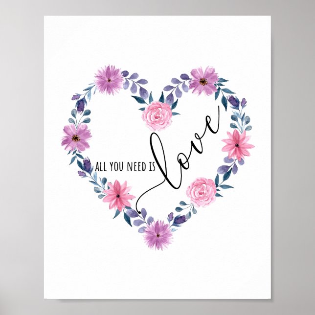 Poster Tout ce dont tu as besoin, c'est d'amour (Devant)