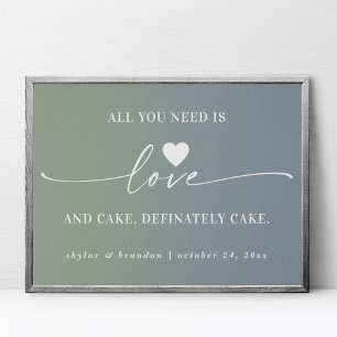 Poster Tout ce dont vous avez besoin est l'amour et le gâ