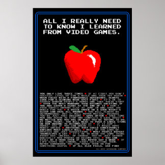 Poster Tout ce que j'ai besoin de savoir J'ai appris des