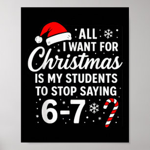 Poster Tout ce que je veux pour Noël, c'est que mes élève
