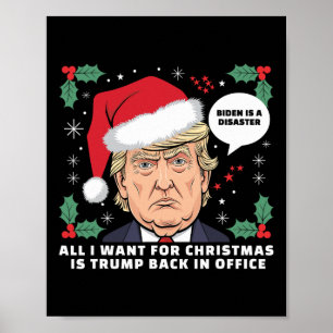 Poster Tout Ce Que Je Veux Pour Noël, C'Est Que Trump Rev