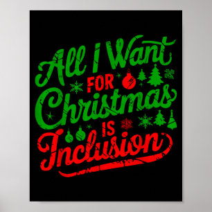 Poster Tout ce que je veux pour Noël est l'inclusion Ense