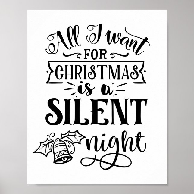 Poster Tout ce que je veux pour Noël est une citation de  (Devant)