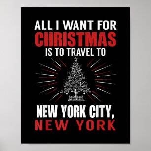 Poster Tout Ce Que Je Veux Pour Voyage De Noël À New York