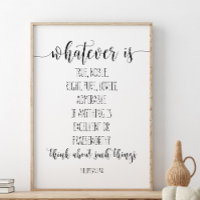 Tout ce qui est vrai Noble droit, Philippiens 4:8