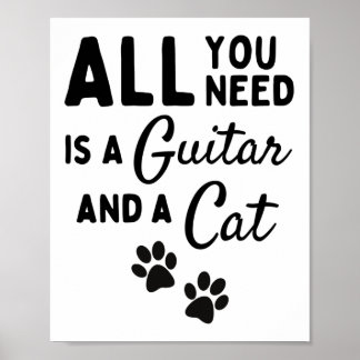 Poster Tout ce qu'il vous faut, c'est une guitare et un c