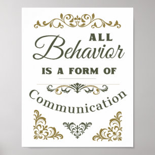 Poster Tout Comportement Est Une Forme De Communication