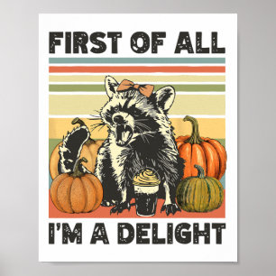 Poster Tout d'abord je suis un plaisir Vintage 90s automn