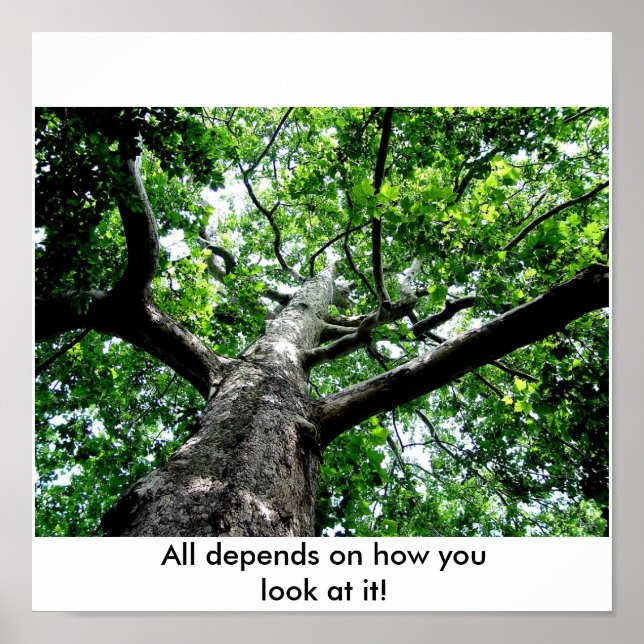 Poster Tout dépend de la façon dont vous le regardez ! (Devant)