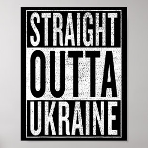 Poster Tout droit d'Ukraine Superbe tenue de voyage et Gi