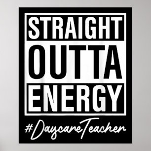 Poster Tout droit sorti de l'école maternelle énergique