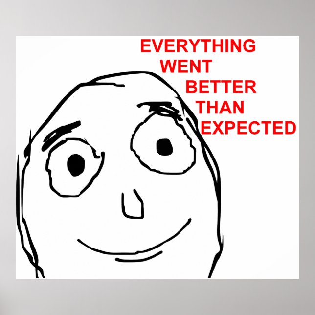 Poster Tout Est Allé Mieux Que Prévu (Devant)