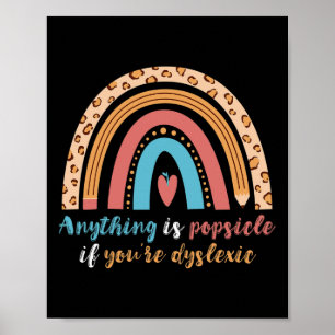Poster Tout Est Possible Lecture Dyslexique Arc-En-Ciel