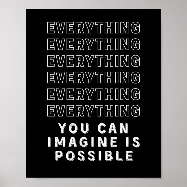 Poster Tout Est Possible Motivation (Devant)