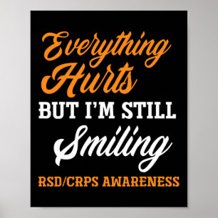 Poster Tout fait mal Je suis toujours souriant Rsd Crps A
