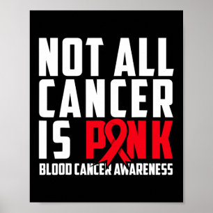 Poster Tout Le Cancer N'Est Pas Rose. Sensibilisation au