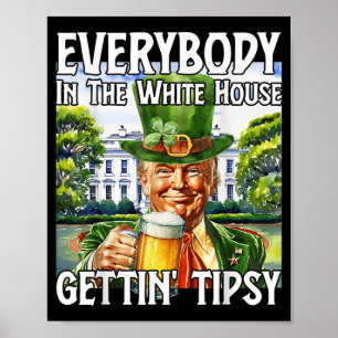 Poster Tout Le Monde À La Maison Blanche S'Enfuit Telleme