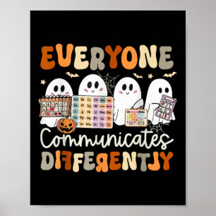 Poster Tout Le Monde Communique Différemment Halloween Sp