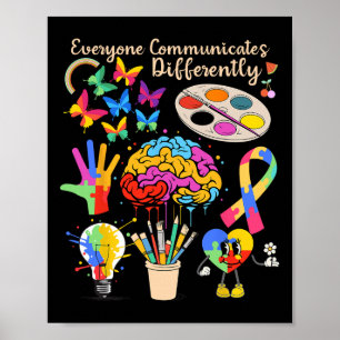 Poster Tout Le Monde Communique Différemment Mois De L'Au