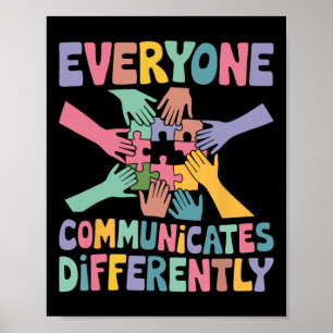 Poster Tout Le Monde Communique Différemment Une Éducatio