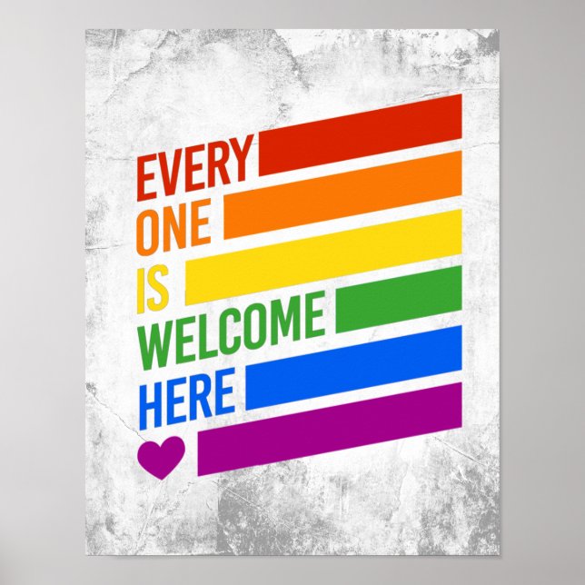 Poster Tout le monde est bienvenu ici (Devant)