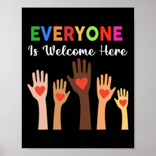 Poster Tout le monde est bienvenu ici Enseignant 1
