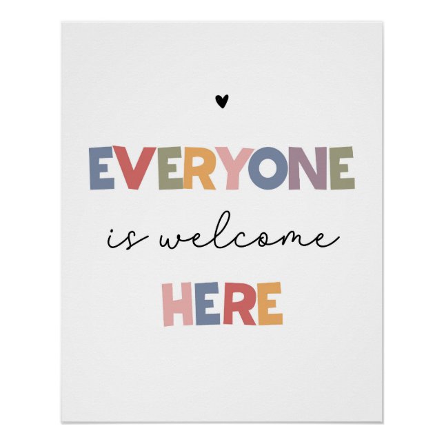 Poster Tout Le Monde Est Bienvenue Ici (Devant)