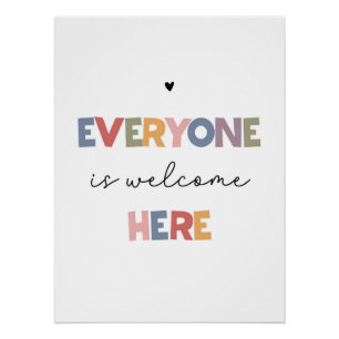 Poster Tout Le Monde Est Bienvenue Ici