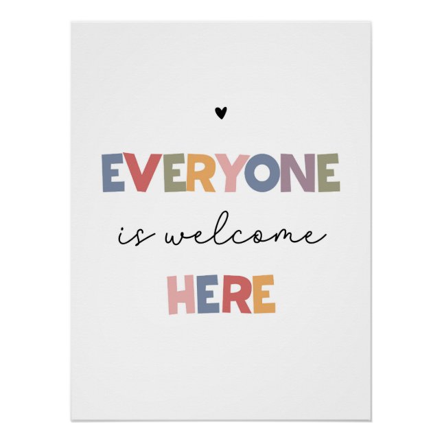 Poster Tout Le Monde Est Bienvenue Ici (Devant)