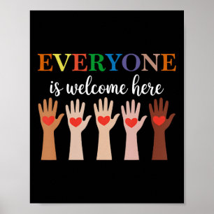 Poster Tout Le Monde Est Bienvenue Ici Enseignant Idaho 2