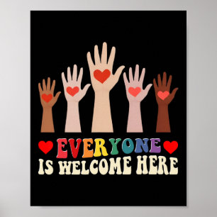 Poster Tout Le Monde Est Bienvenue Ici Idaho Enseignant 9