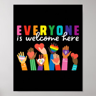 Poster Tout Le Monde Est Bienvenue Ici Idaho Teacher Supp