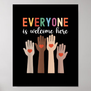 Poster Tout Le Monde Est Le Bienvenu Ici Enseignant Idaho