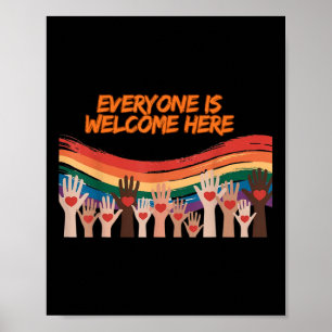Poster Tout Le Monde Est Le Bienvenu Ici Enseignant Idaho