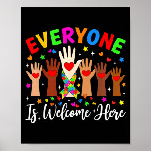 Poster Tout le monde est le bienvenu ici professeur de se