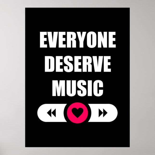 Poster Tout le monde mérite la musique (Devant)