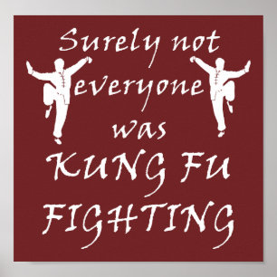 Poster Tout Le Monde N'Était Pas Kung Fu Combattez