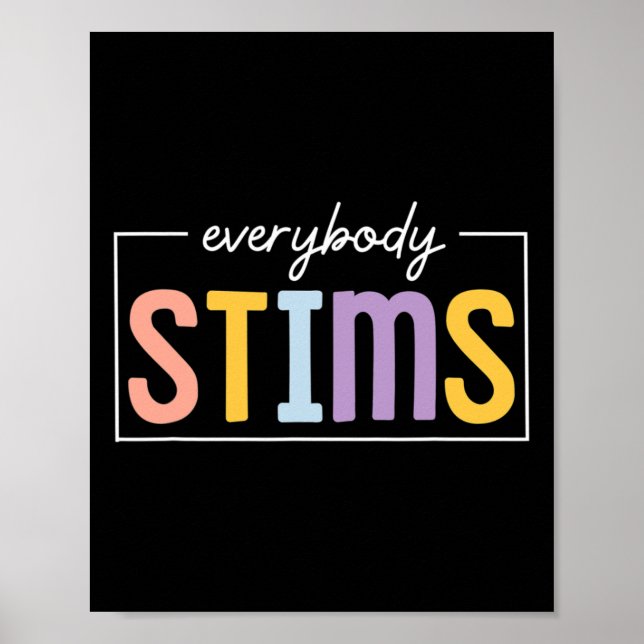 Poster Tout Le Monde Stims Neurodiversité Spirituel Ensei (Devant)
