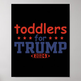 Poster Tout-petits pour Trump Enfants Trump 2025 Drôle Tr
