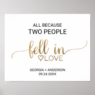 Poster Tout simplement parce que deux personnes sont tomb