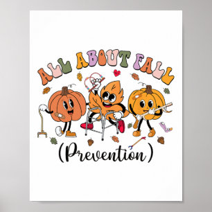 Poster Tout sur la prévention de l'automne Thanksgiving A