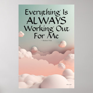 Poster Tout Travaille Toujours Pour Moi Wall Art