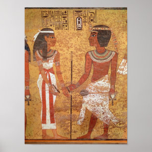 Poster Toutankhamon et son épouse Ankhesenamun