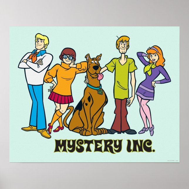 Poster Toute la bande 12 Mystery Inc (Devant)