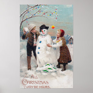 Poster Toute la joie de Noël soit à vous