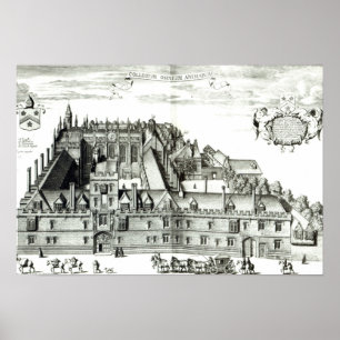 Poster Toutes les âmes université, Université d'Oxford