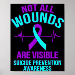 Poster Toutes Les Blessures Ne Sont Pas Visibles Bonne Se