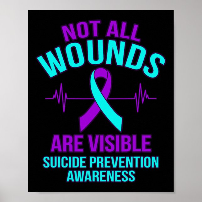 Poster Toutes Les Blessures Ne Sont Pas Visibles Bonne Se (Devant)