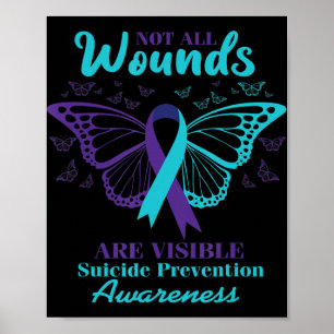 Poster Toutes les blessures ne sont pas visibles Menta de