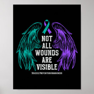 Poster Toutes les blessures ne sont pas visibles Préventi